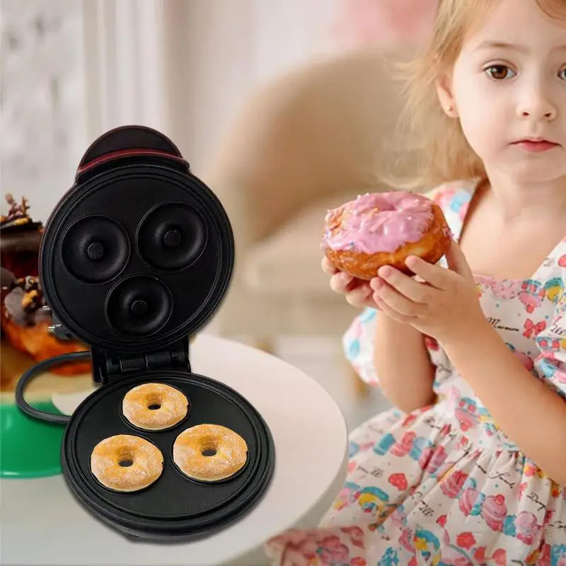 WEPRO™ Mini Donut Maker Machine Non-stick Doughnut Device With 3 Holes