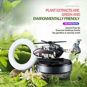 WEPRO™ Solar Helicopter Air Freshener with Scent for Car Dashboard